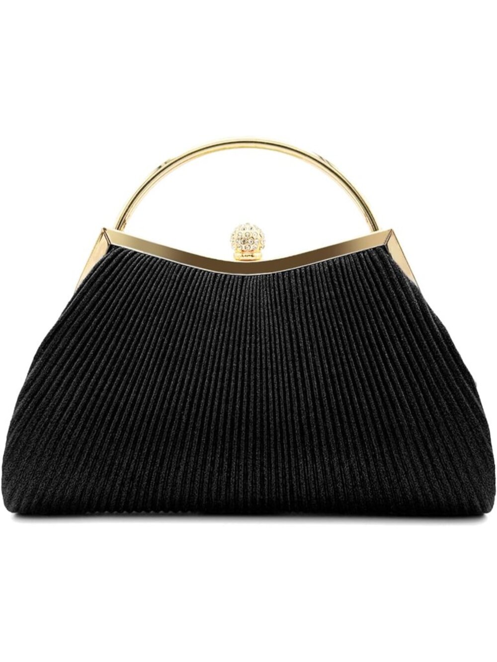 ใฝ๏ธWomen's Black Small Prom Chain Wedding Evening Party Sparkly Clutch Purse Bags